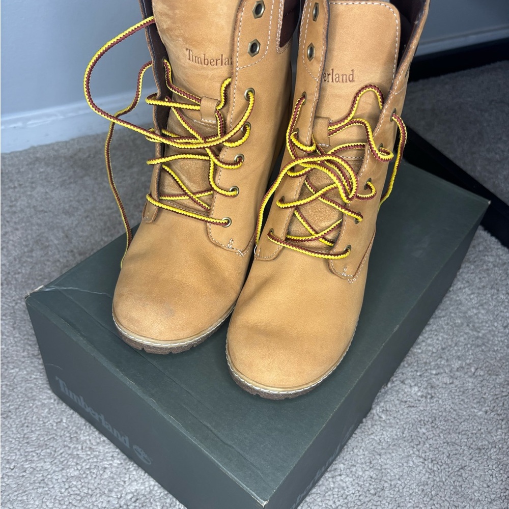 Timberland Women's Brown Combat Boots